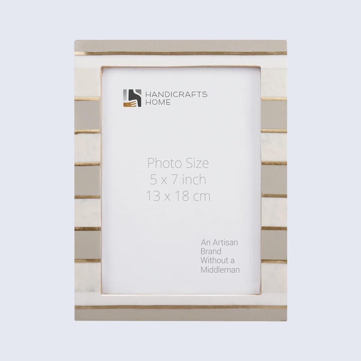 Darado Contour Resin Inlay Picture Frame Brass Gold