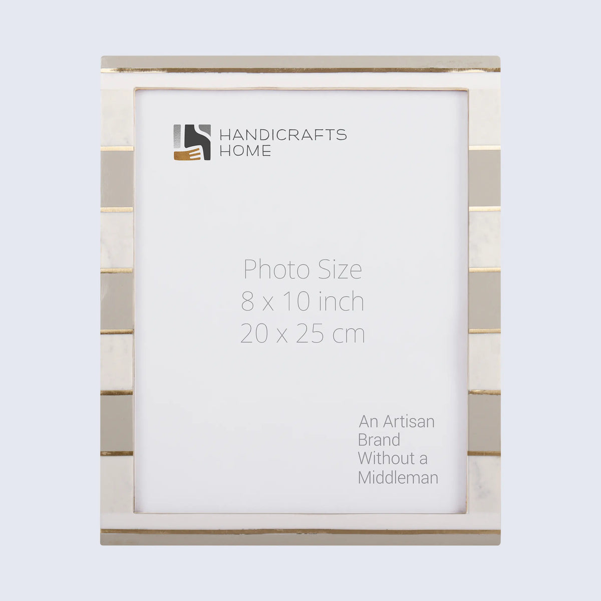 Darado Contour Resin Inlay Picture Frame Brass Gold