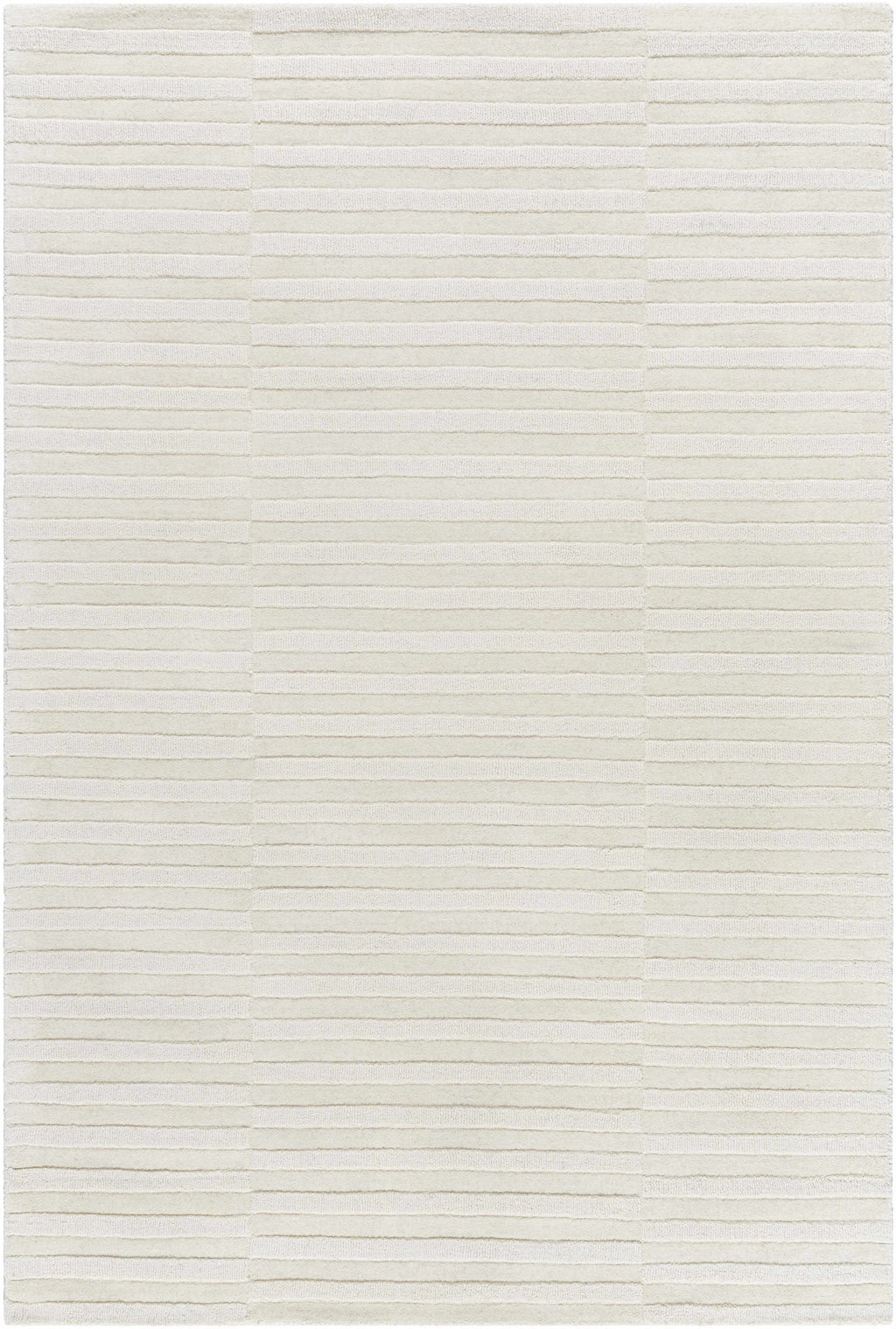 Aelius Hand Loomed Pure Wool Rug In Soft Cream Hues