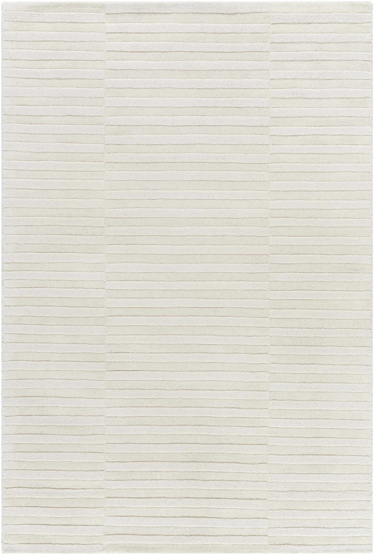 Aelius Hand Loomed Pure Wool Rug In Soft Cream Hues