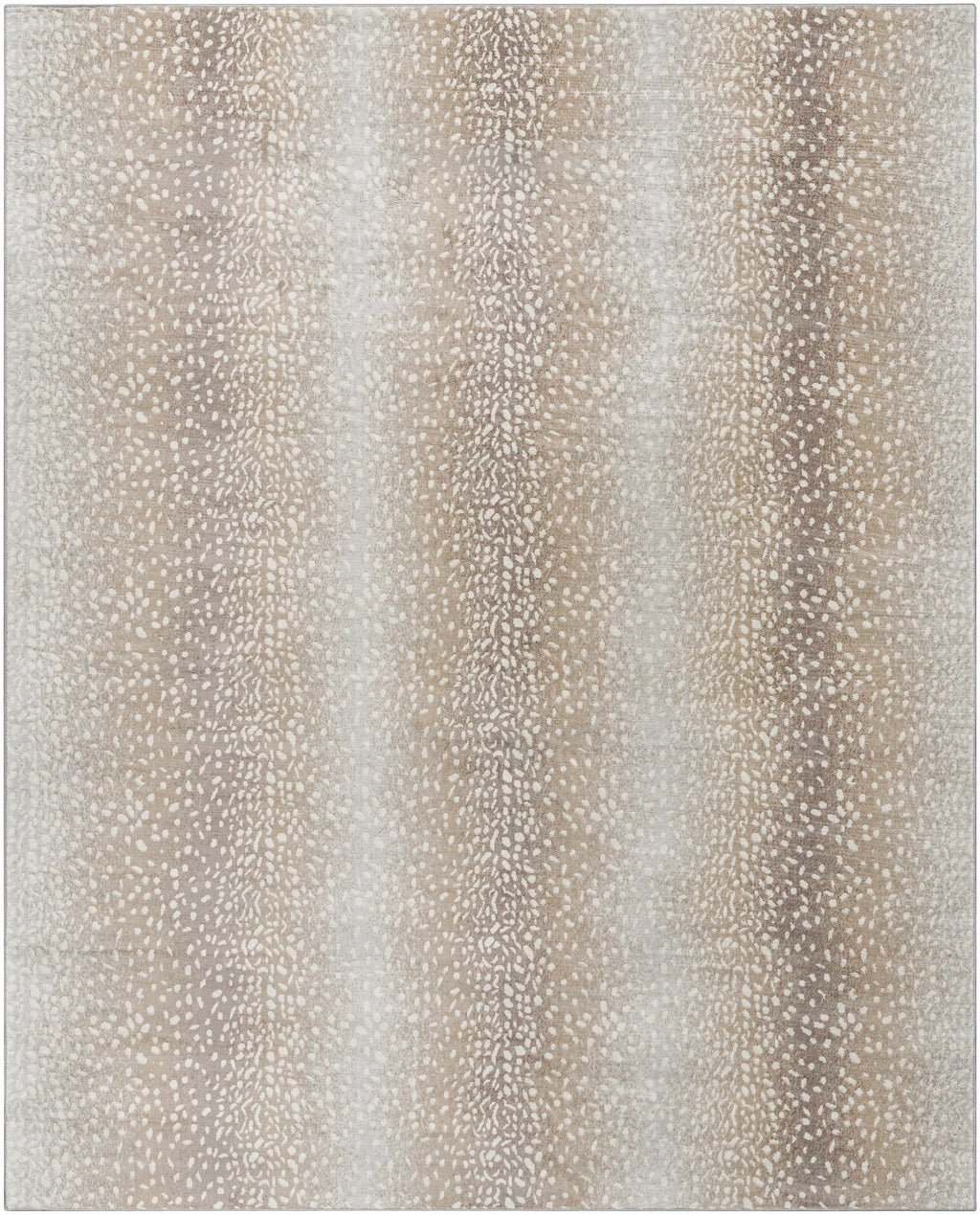 Pointblank Sophisticated Tan Leopard Area Rug With Texture