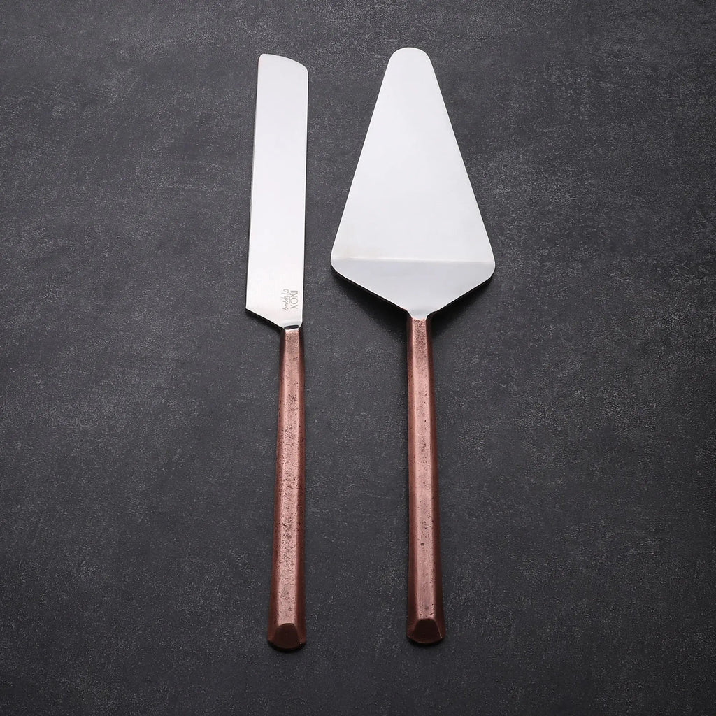Plateau Handcrafted Stainless Steel Cake And Pie Server Set