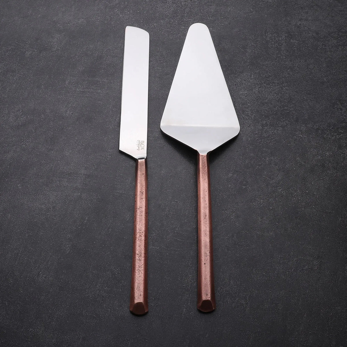 Plateau Handcrafted Stainless Steel Cake And Pie Server Set