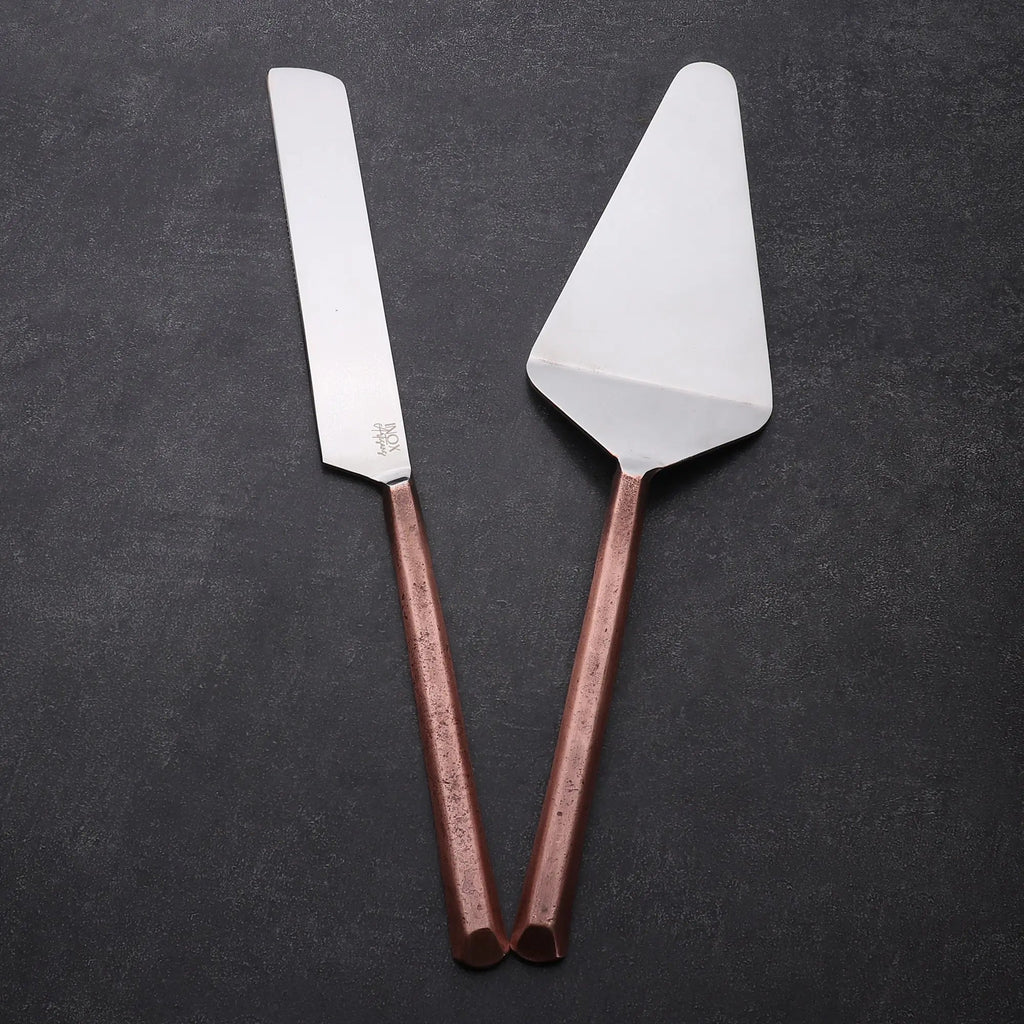 Plateau Handcrafted Stainless Steel Cake And Pie Server Set