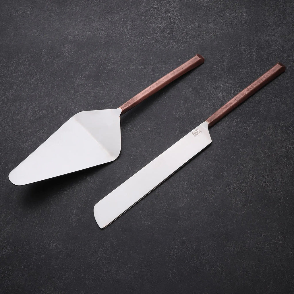 Plateau Handcrafted Stainless Steel Cake And Pie Server Set
