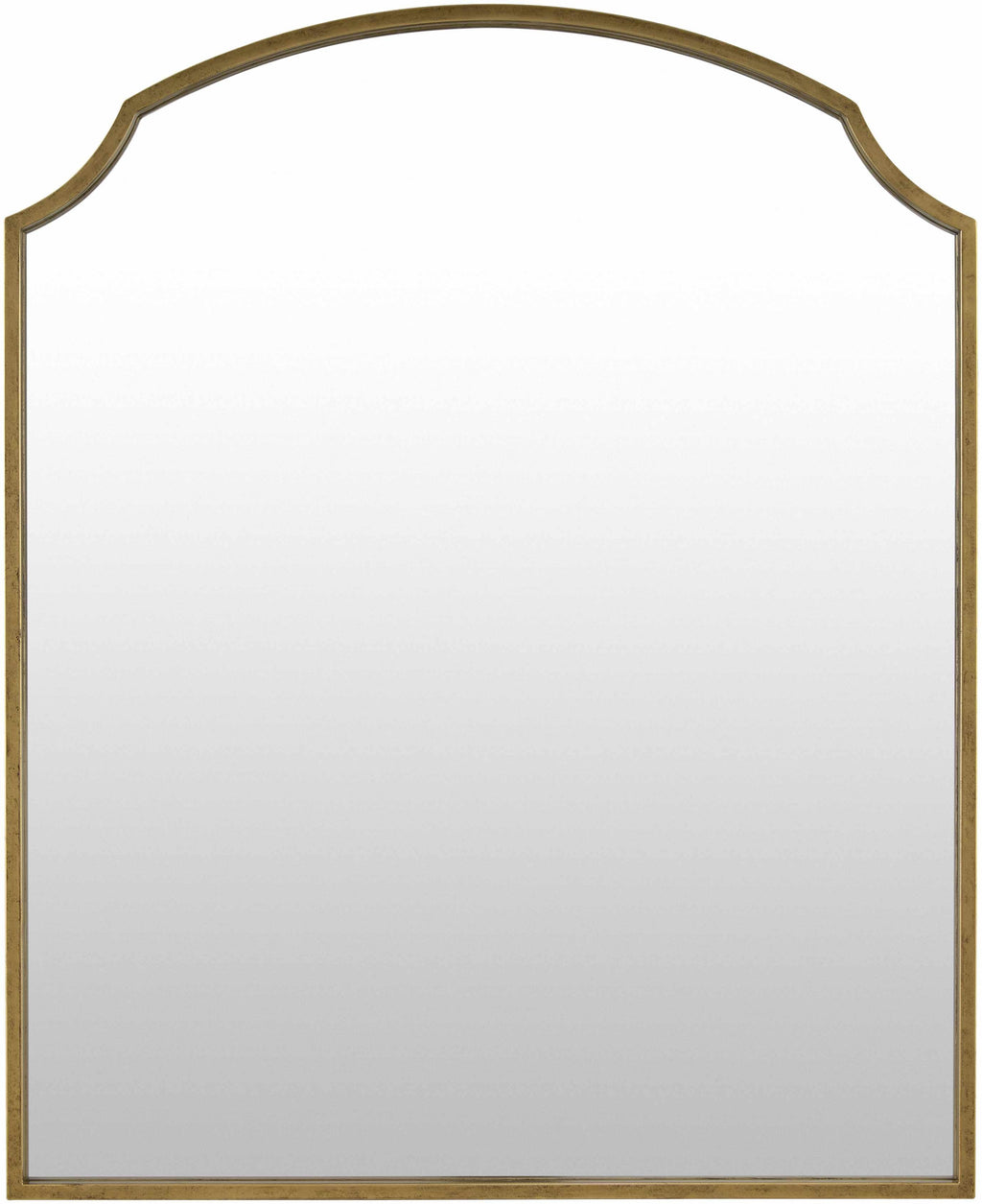 Catai Traditional Gold Iron Mirror With Sturdy Base