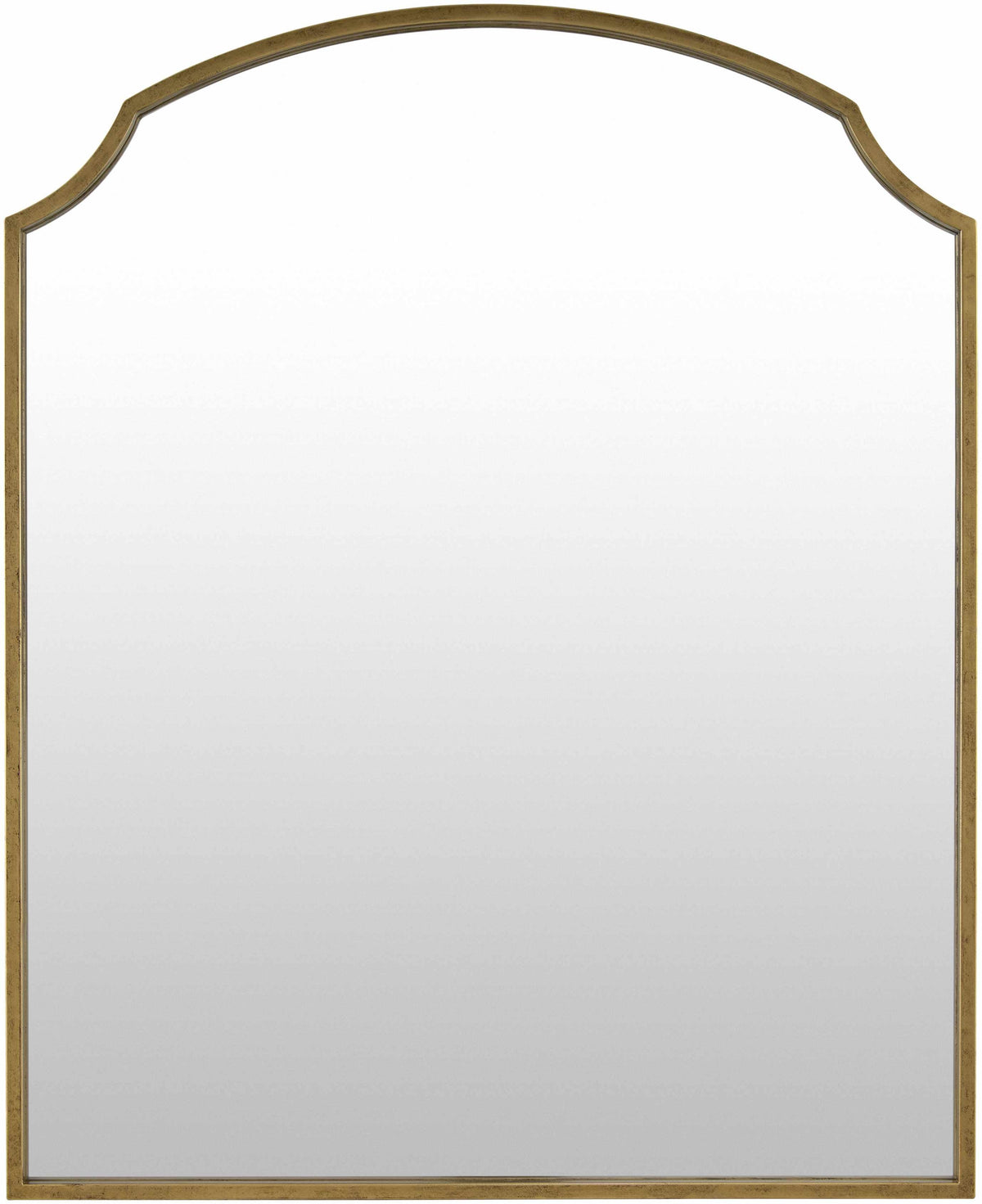 Catai Traditional Gold Iron Mirror With Sturdy Base