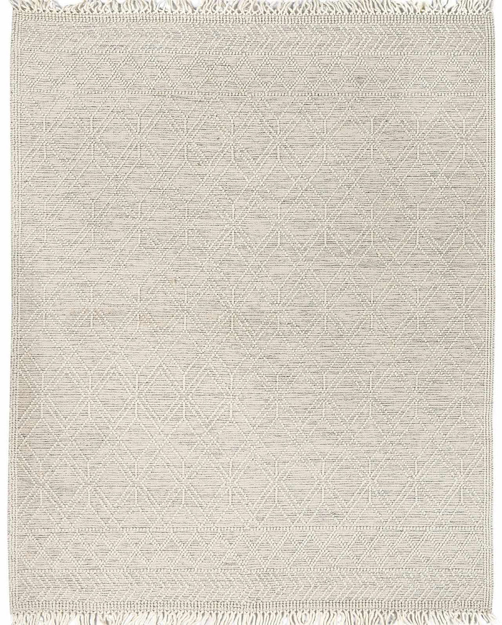 Ramsbury Ivory Black Handcrafted Wool Area Rug