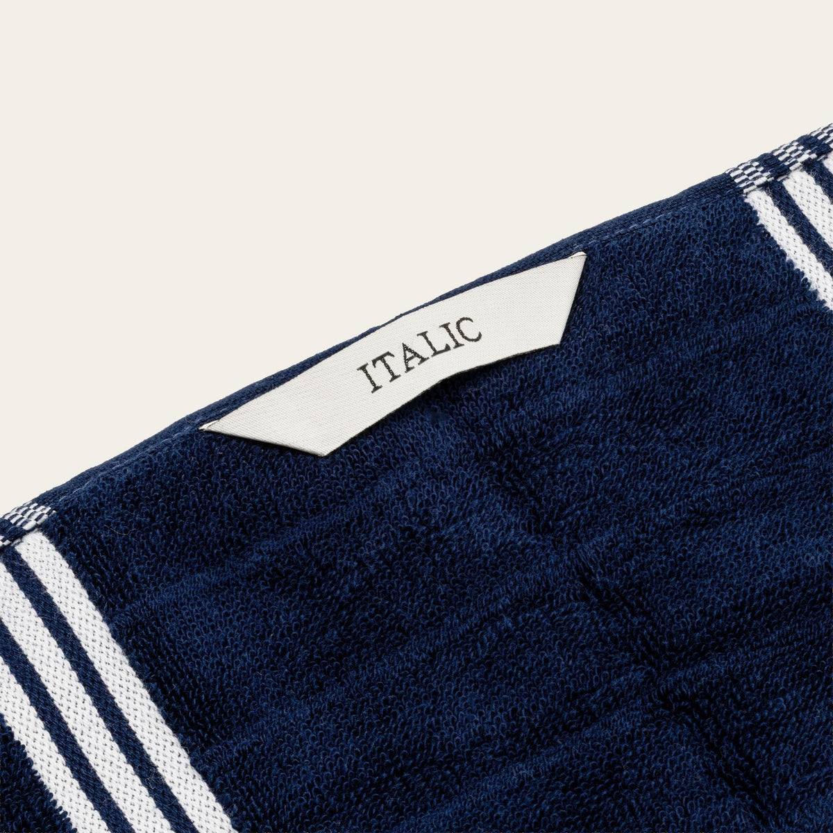 Nautilus 600 GSM Australian Cotton Towel Navy Blue Striped