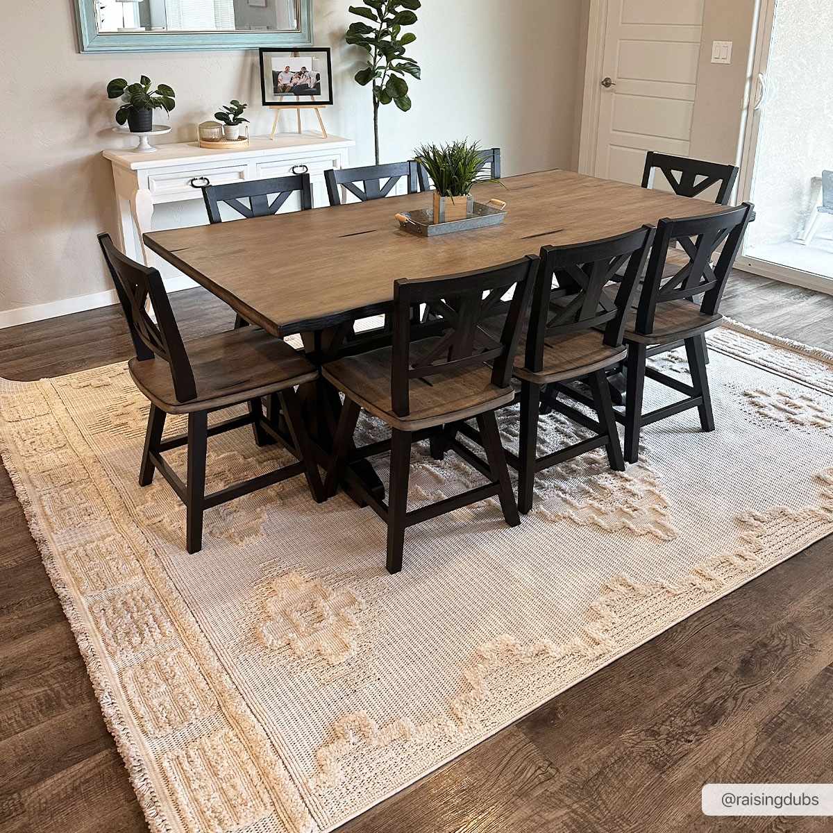 Rosales High Low Pile Elegant Soft Cream Handcrafted Rug