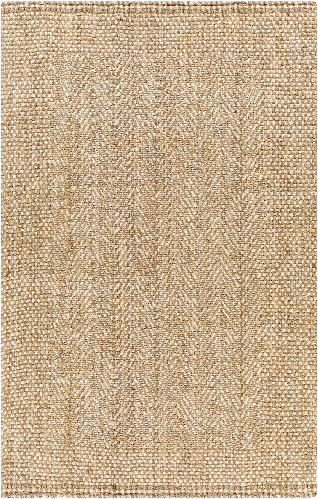 Elan Dinah Textured Jute Rug Tan Hand Woven Flat Weave