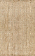 Elan Dinah Textured Jute Rug Tan Hand Woven Flat Weave