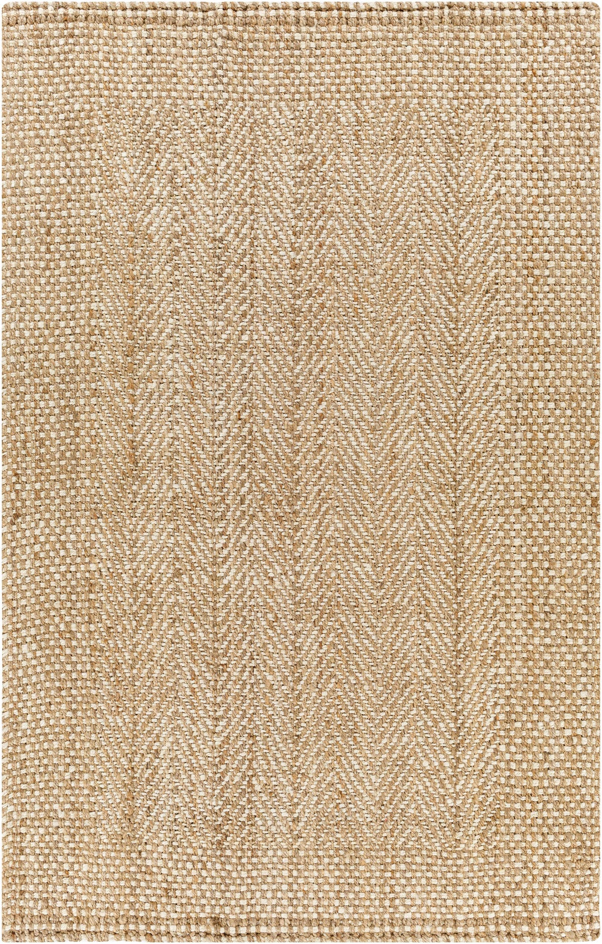 Elan Dinah Textured Jute Rug Tan Hand Woven Flat Weave