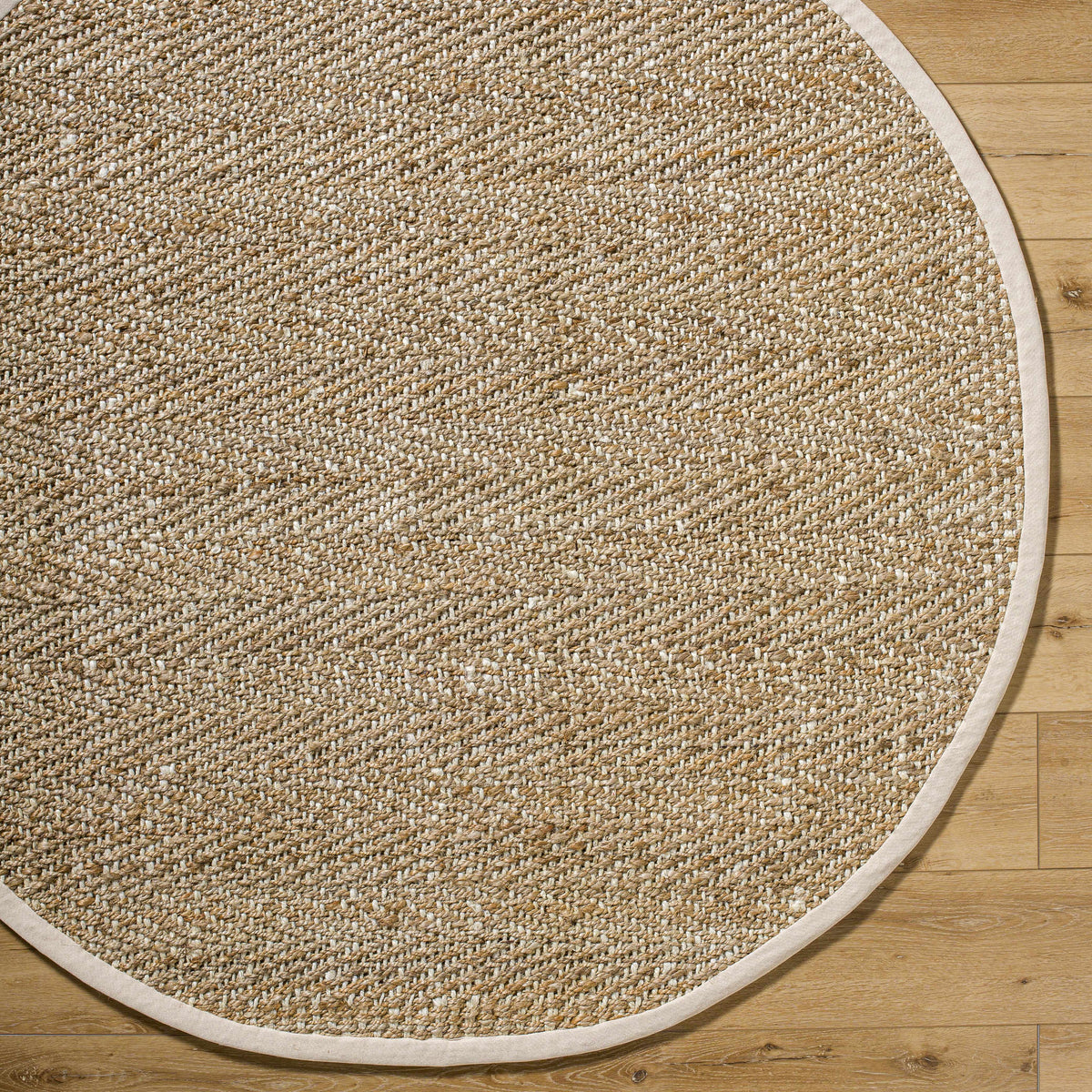 Elan Dinah Textured Jute Rug Tan Hand Woven Flat Weave