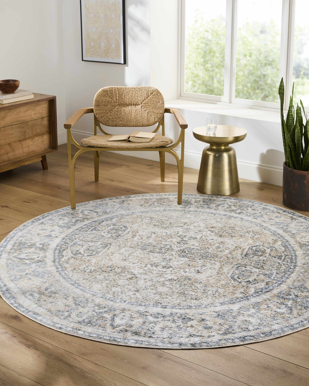 Arias Boutique Elegant Geometric Machine Washable Rug