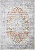 Emke Machine Washable Flat Pile Rug In Navy Pattern