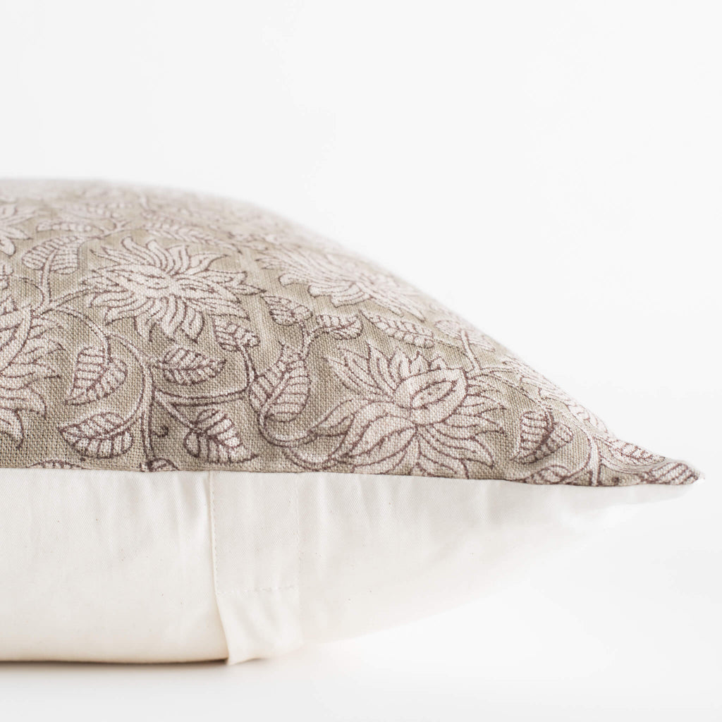 Niva Block Printed Linen Pillow Cover Limited Edition
