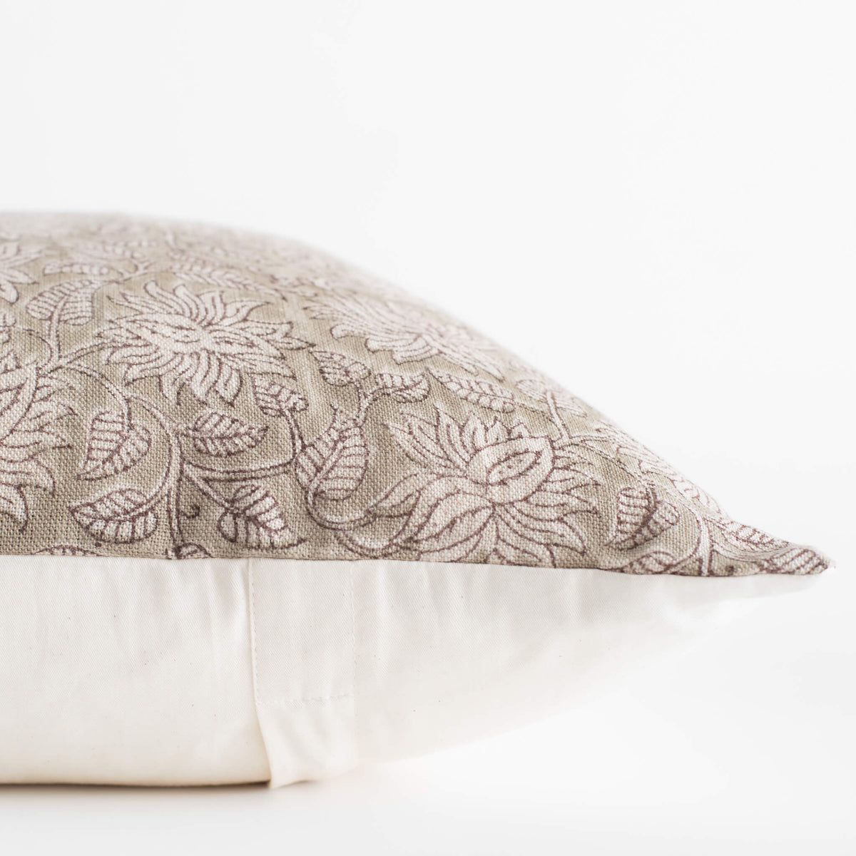Niva Block Printed Linen Pillow Cover Limited Edition