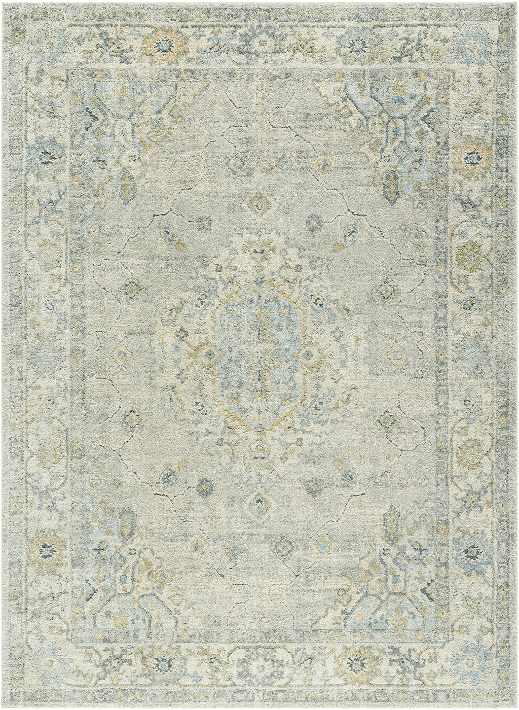 Tyche Thick Plush Luxe Area Rug In Light Gray Blend