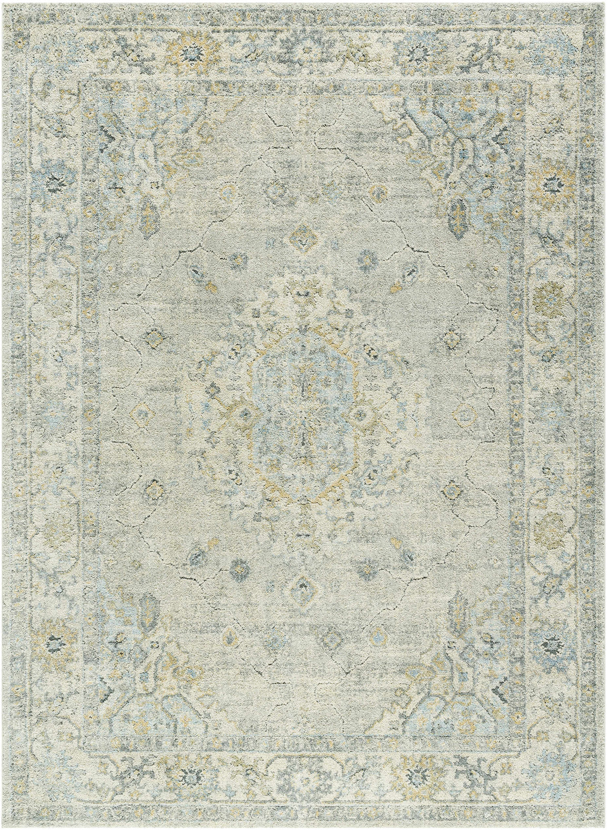 Tyche Thick Plush Luxe Area Rug In Light Gray Blend