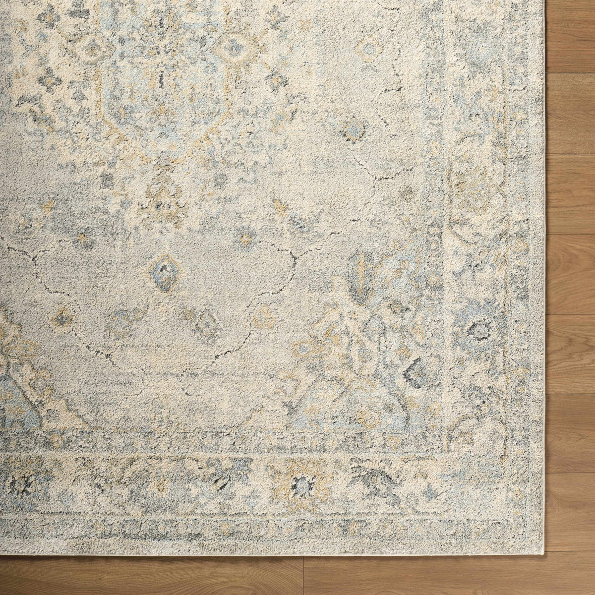 Tyche Thick Plush Luxe Area Rug In Light Gray Blend