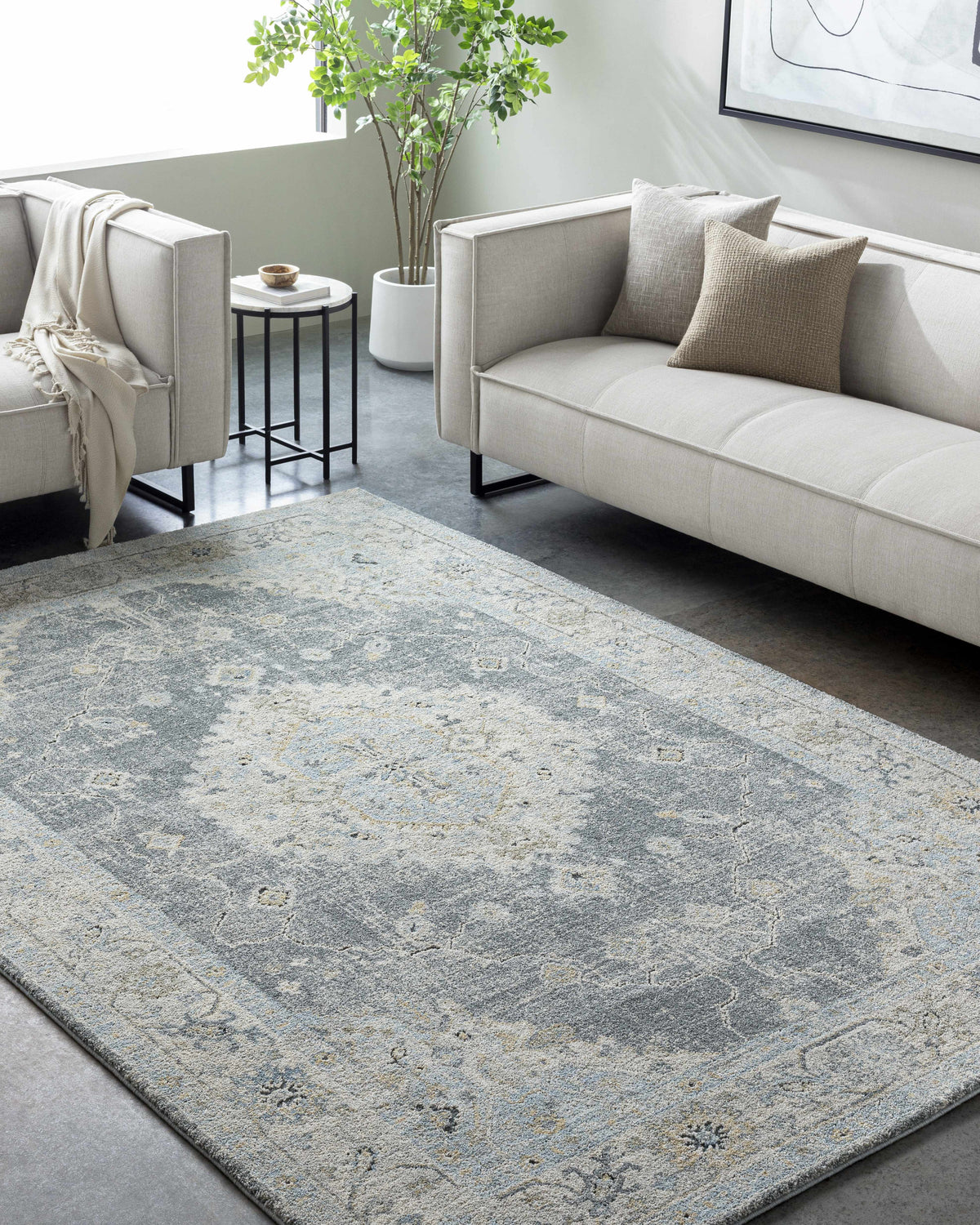 Tyche Luxury Ultra Thick Plush Area Rug In Warm Tan
