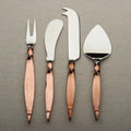 Twisted Urban Hammered Cheese Knife Set Four Piece Collection