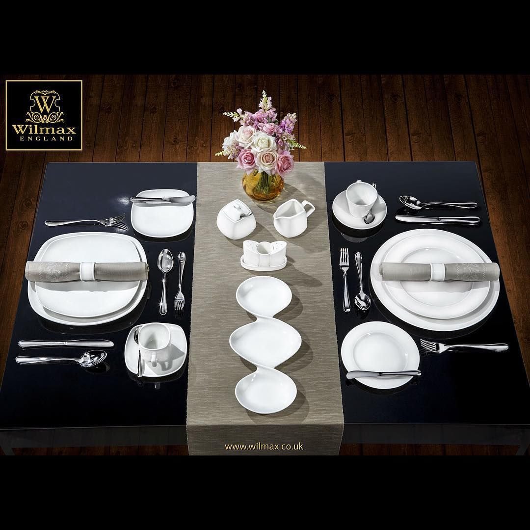 Wilmax White Divided Sauce Dish 14.5 Inch For Seafood