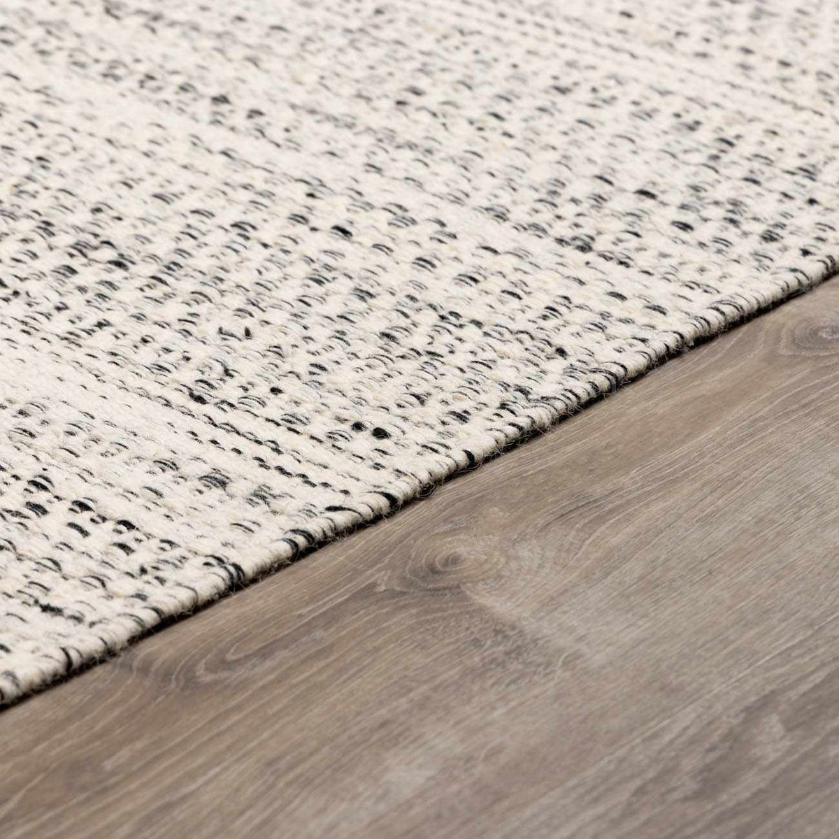 Williford Classic Hand Woven Wool Area Rug Cream And Black