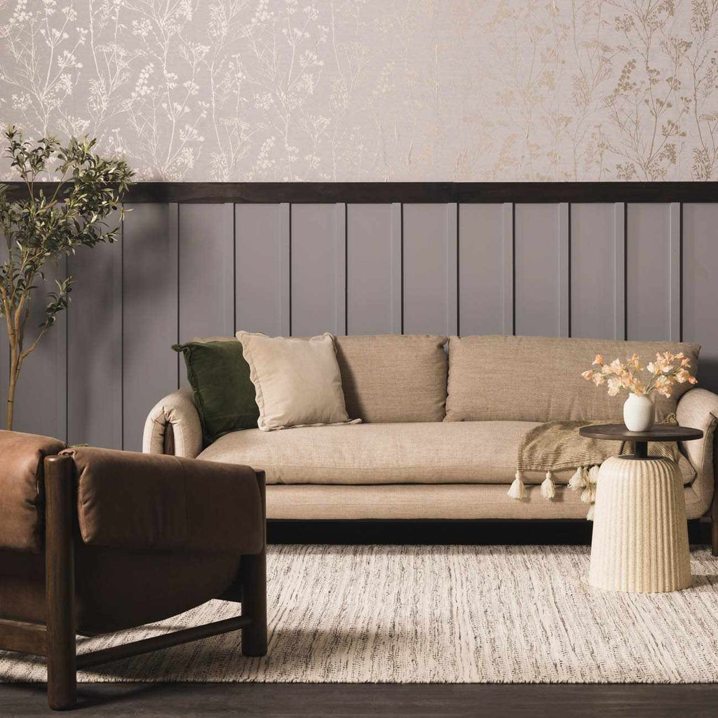 Williford Classic Hand Woven Wool Area Rug Cream And Black