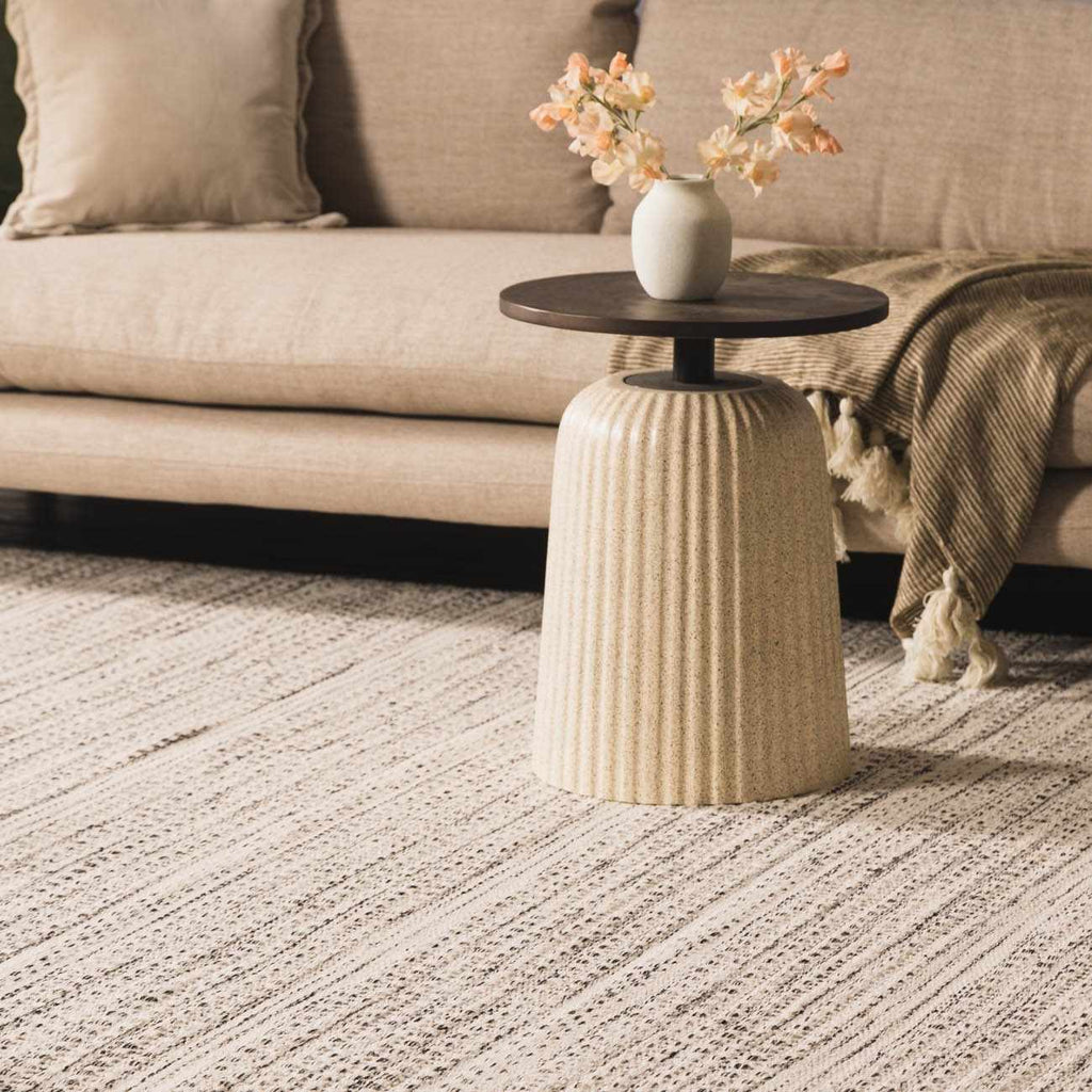 Williford Classic Hand Woven Wool Area Rug Cream And Black