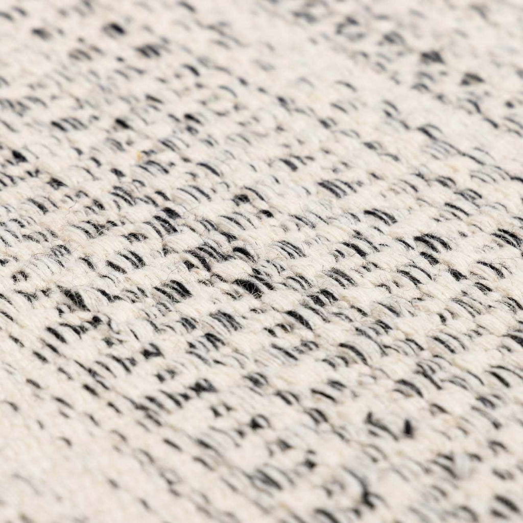 Williford Classic Hand Woven Wool Area Rug Cream And Black