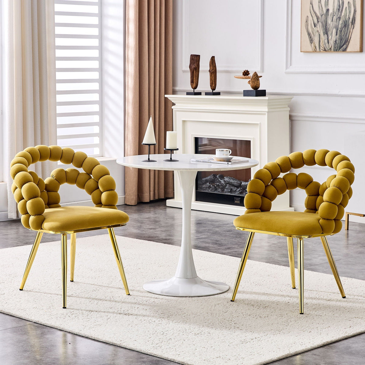 Puffy Bubble Ball Chain Chairs for Dining Room