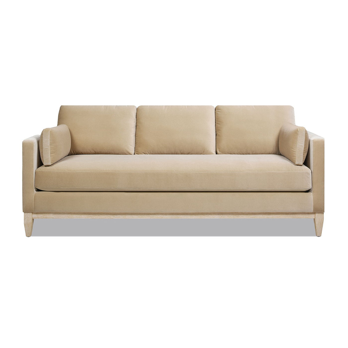 Knox Modern Farmhouse Sofa With Feather Wrapped Foam