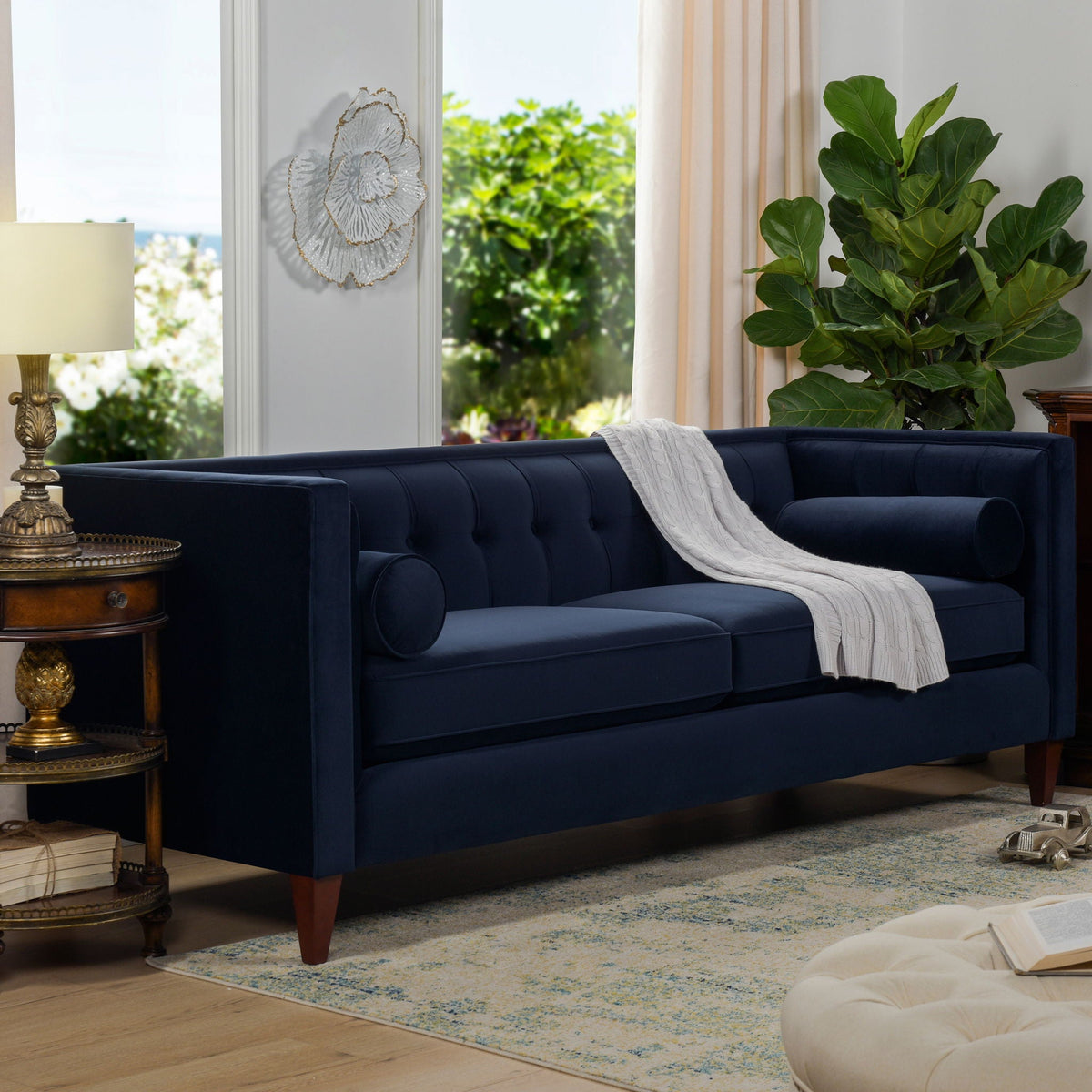 Aurelia Jack Modern Tuxedo Sofa With Shelter Tracks