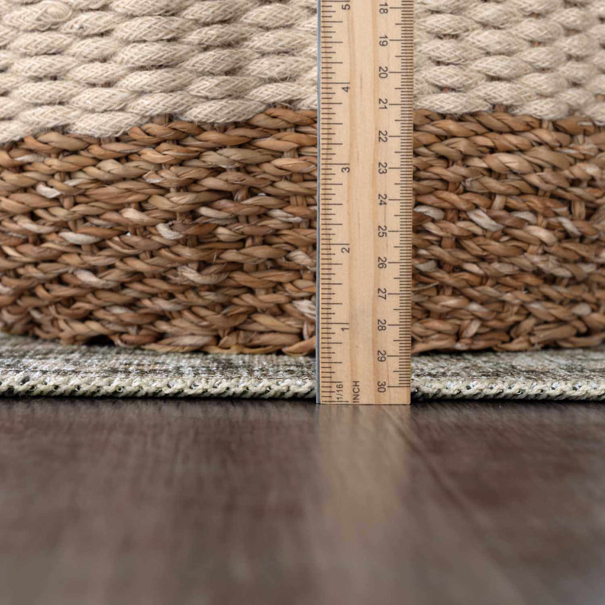 Haile Boutique Low Profile Machine Washable Rug Gray