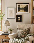 Veridian Curated Gallery Wall Art Trio Minimalist Frames