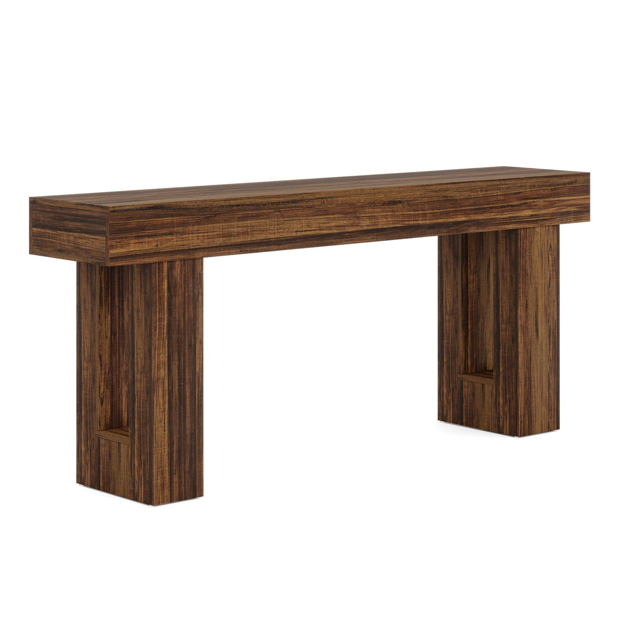 Crestline Home Extra Long Console Table With Natural Finish