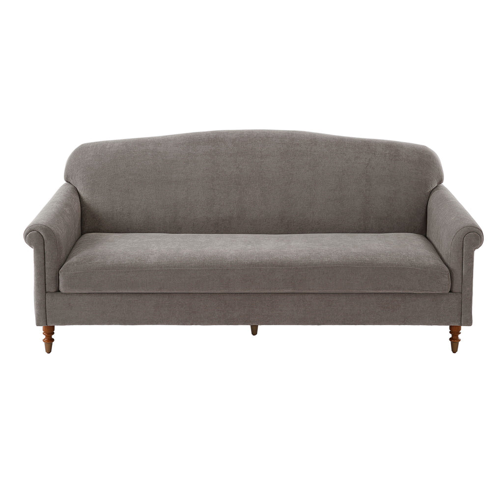 Nova Home Premium Brown Chenille Rolled Arms Loveseat Sofa