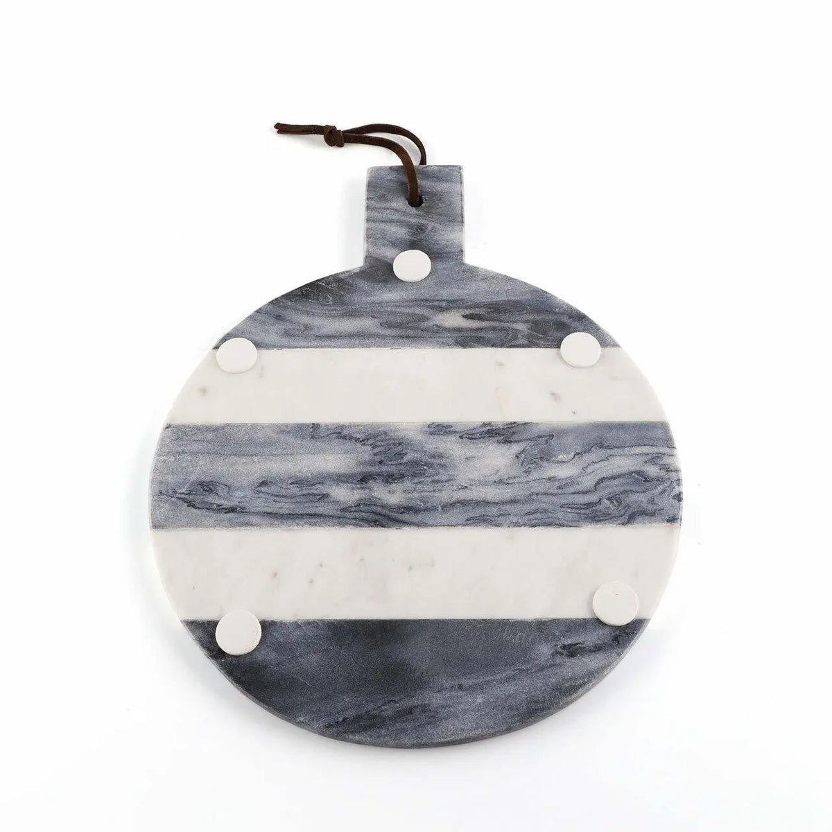 Barolo Handcrafted Striped Marble Cheese Serving Board