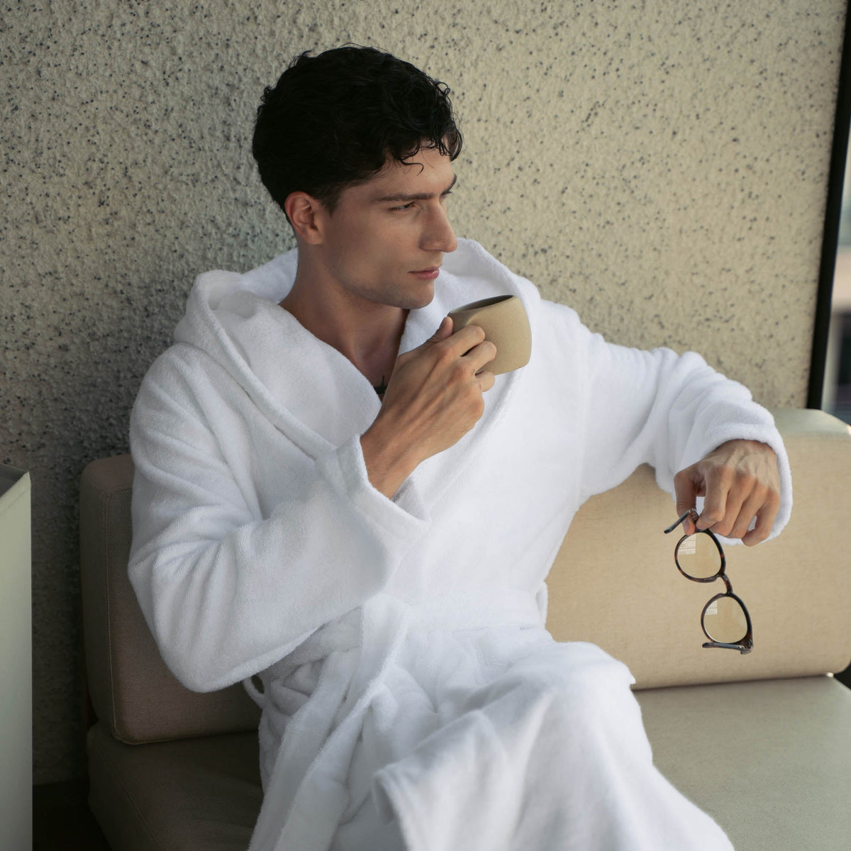 Ultraplush Premium Australian Cotton Hooded Bathrobe