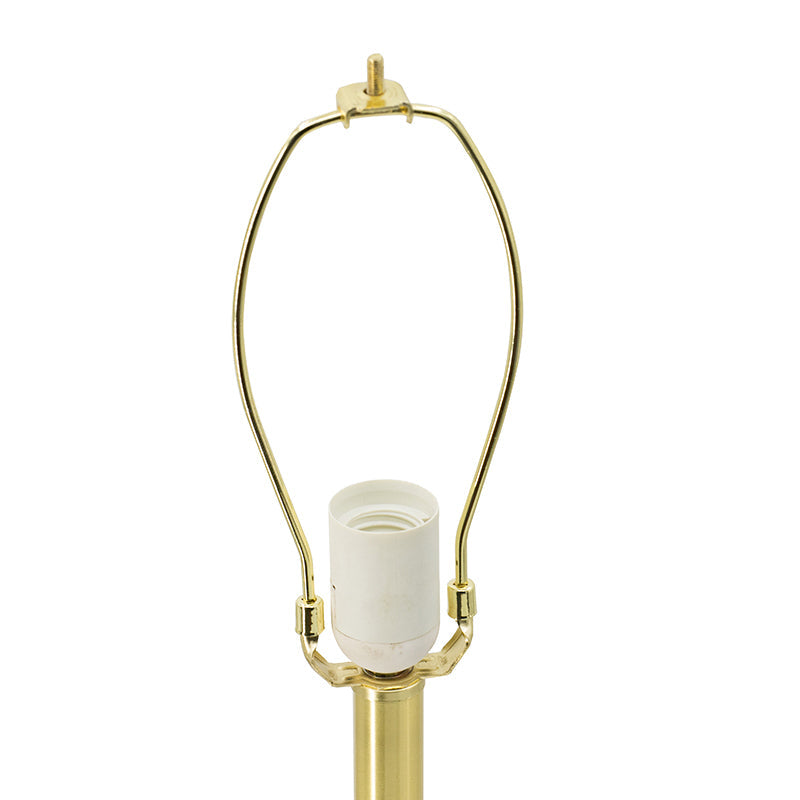 Verona Marble Table Lamp With Brass Metal Frame 13x13x26