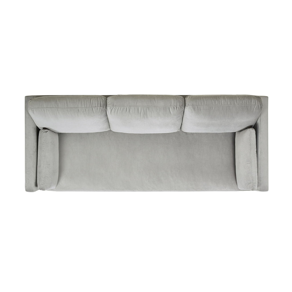 Knox Modern Farmhouse Sofa With Feather Wrapped Foam