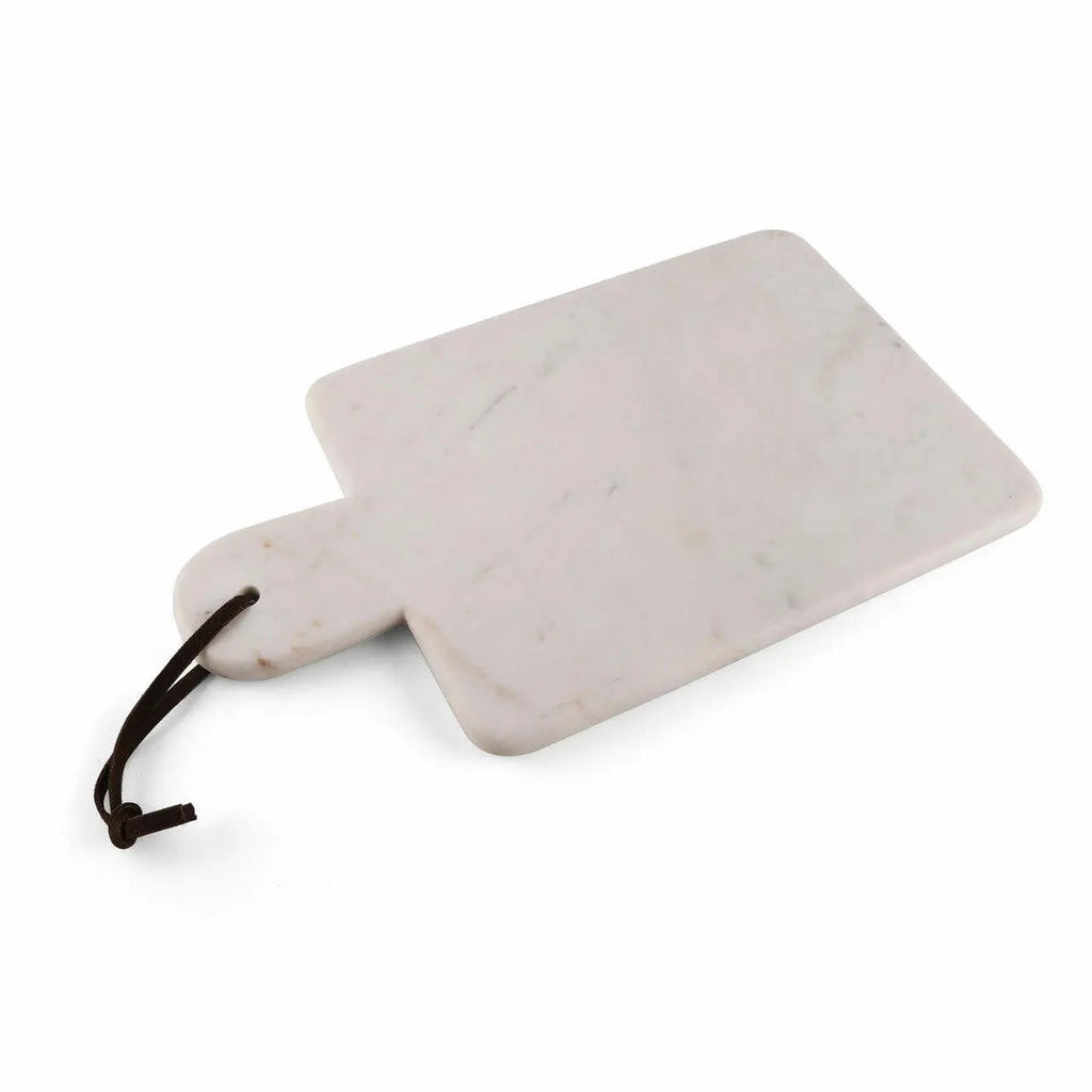 Bloom Premium Marble Charcuterie Board With Leather Handle