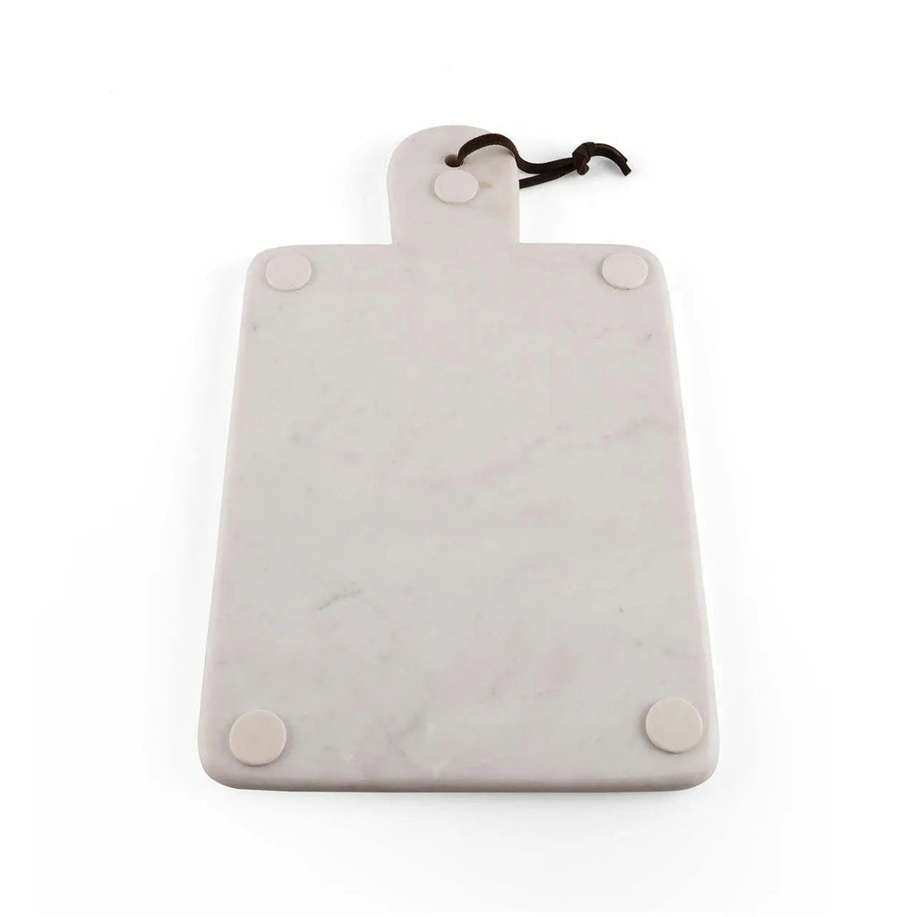 Bloom Premium Marble Charcuterie Board With Leather Handle