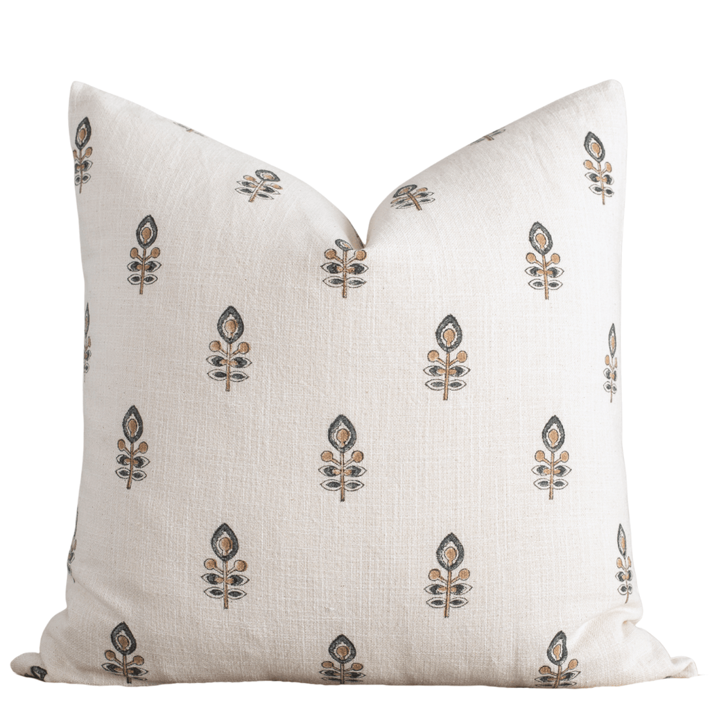 Marla Exclusive Hand Block Printed Floral Pillow Cover