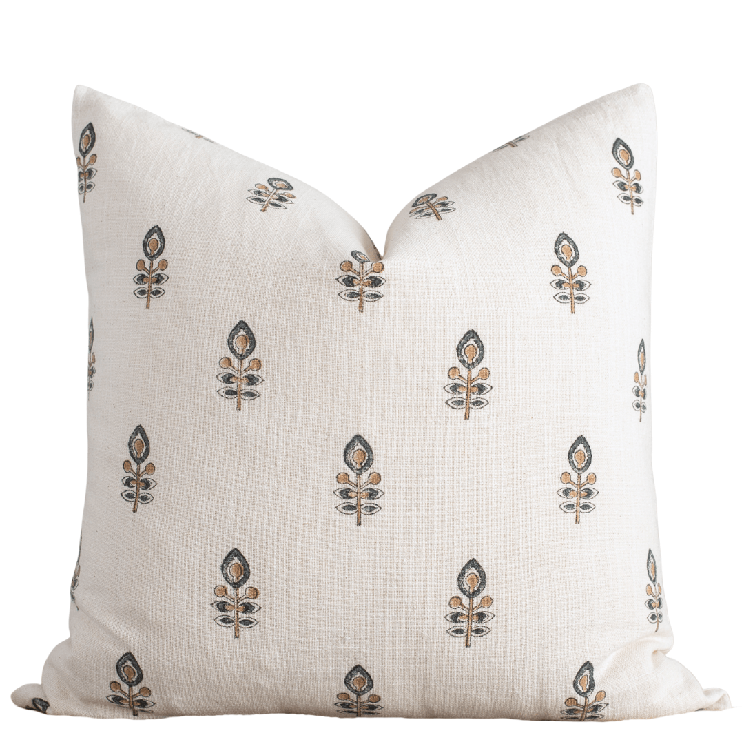 Marla Exclusive Hand Block Printed Floral Pillow Cover