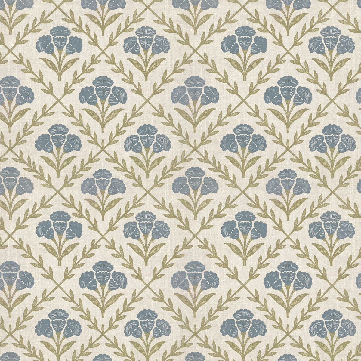 Wall Blush Original Marielos Elegant Floral Wallpaper Olive Beige