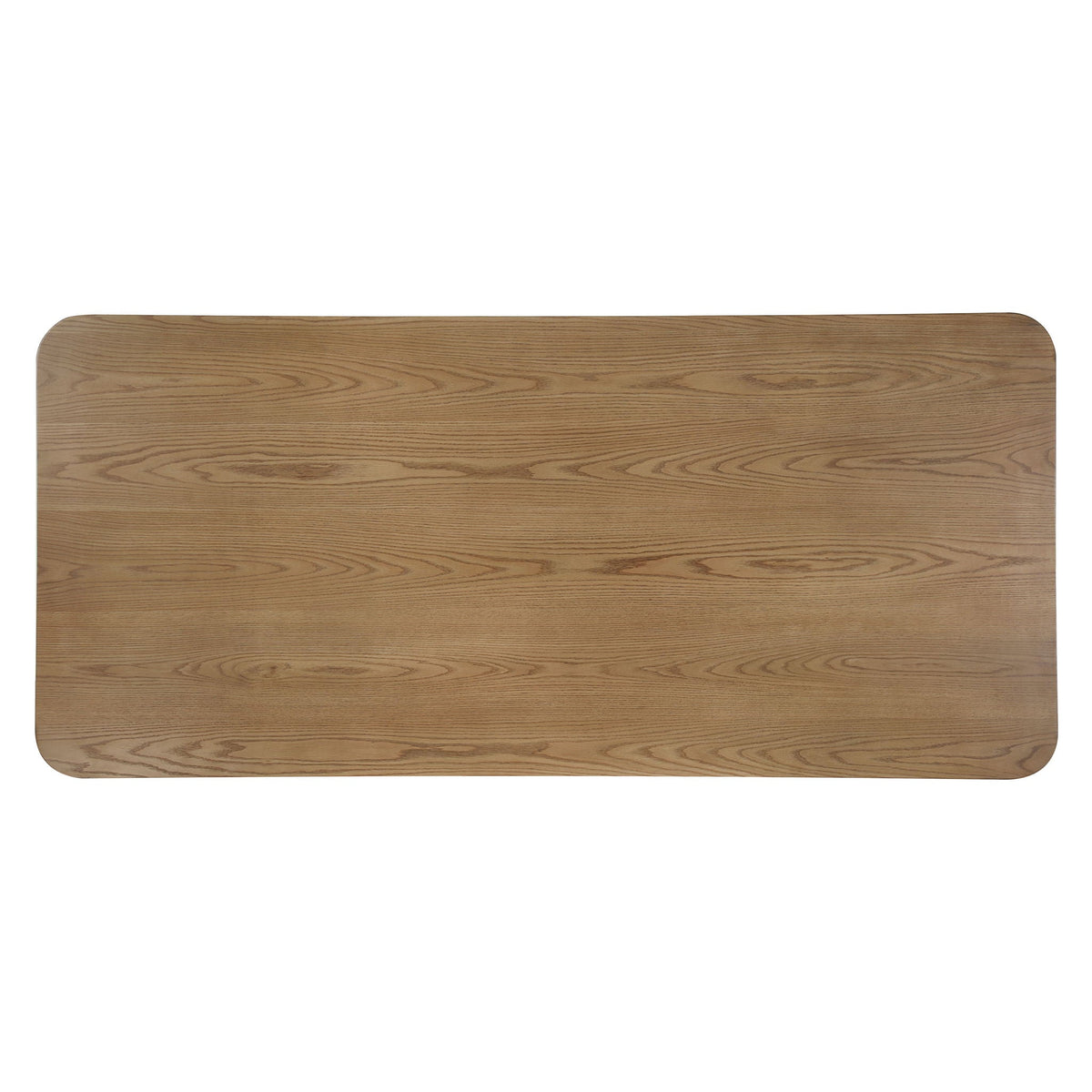 Vesta Zoey Oak Dining Table With Dual Pedestal Base