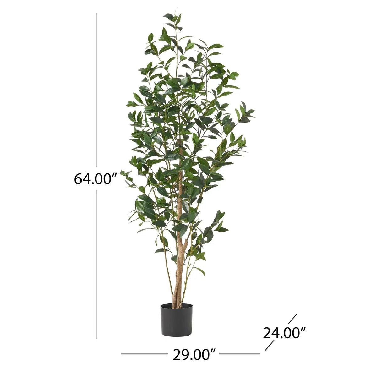 VerdantVista Artificial Laurel Tree With Lifelike Leaves